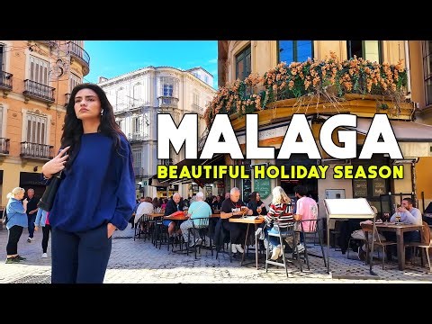 Malaga City Spain Beautiful City December 2025 Update Holiday Season Costa del Sol | Andalucía [4K]