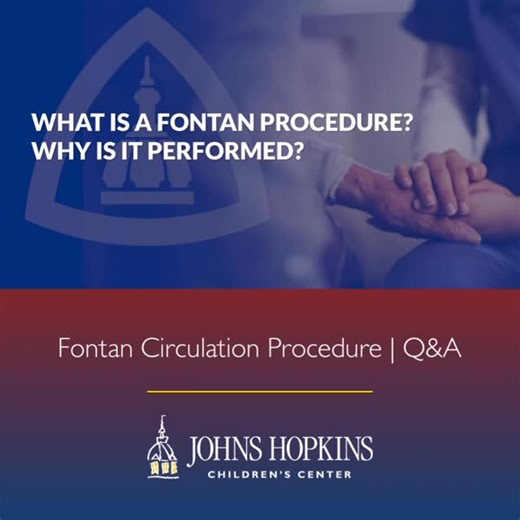 Johns Hopkins Pediatric and Congenital Heart Center on Instagram: "A Fontan procedure improves circulation in individuals born with only one ventricle in their heart. Hear more from our cardiology experts about this staged procedure. #CHDAwareness #HopkinsHearts"