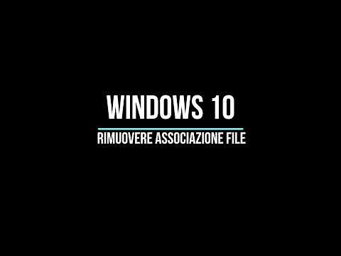 Rimuovere associazione file su Windows 10