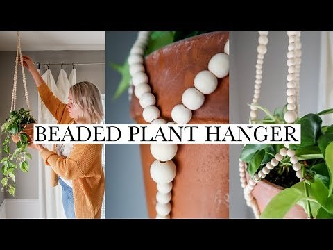 Boho Beaded Plant Hanger DIY