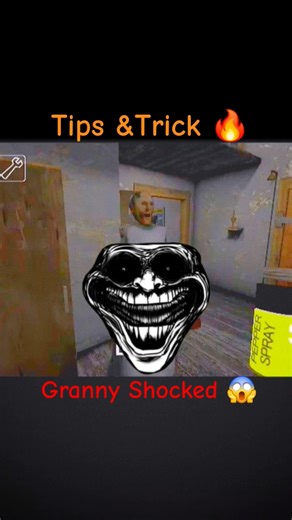 GRANNY1 SECRET TRICK ON HIDDEN REMONTE ROOM 🔥#shorts #granny #gaming