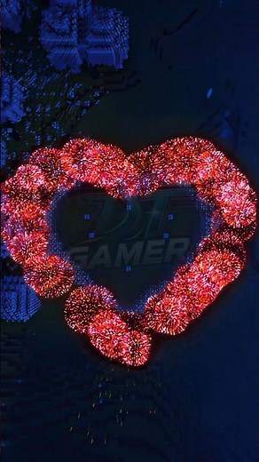 Crafting Romantic Heart Fireworks in Minecraft for Valentine's Day 💖