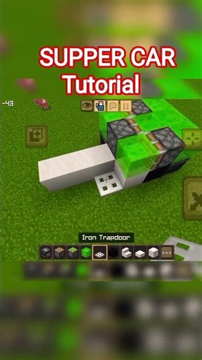 SUPER car Tutorial #tutorial #minecraftshorts