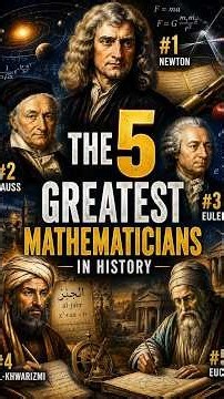 The 5 Greatest Mathematicians in History 🧠🔢 Who’s #1? #history