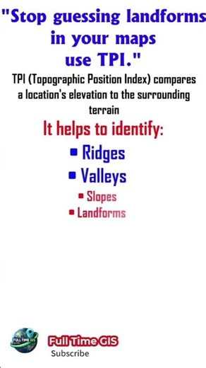 "Stop guessing landforms on your maps—use TPI."