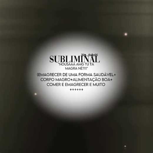 #SUBLIMINAL |OIEWEEEE,volteiiiii! já q quem é vivo sempre aparece, né?!!! ALGUMAS afirmações aquiii 👇👇 (o tkk não deixa colocar todas 💔💔😭😭):meu corpo está se transformando naturalmente em um corpo magro e saudável cada dia que passa eu emagreço de forma totalmente saudável e equilibrada minha alimentação é excelente composta por alimentos nutritivos que nutrem meu organismo e ajudam no emagrecimento saudável todas as pessoas ao meu redor percebem claramente que eu emagreci e comentam sobre