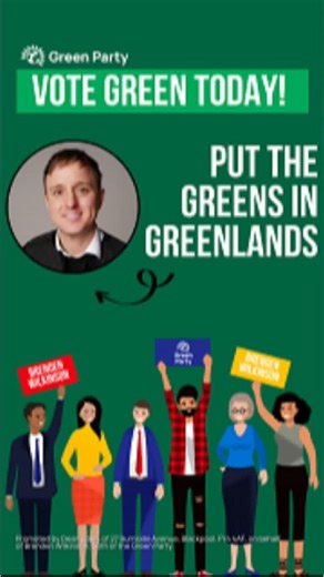 Promoted by Dean Eden, of 27 Burnside Avenue, Blackpool, FY4 4AF, on behalf of Brenden Wilkinson, both of the Green Party .🗳 POLLING DAY – TODAY 📍 Greenlands by-election | Thursday 18th December Green Party leader Zack Polanski on Brenden Wilkinson: “Brenden is energetic, hard-working and passionate about helping the area and its people. Blackpool has suffered years of failed policies. Now is the time to turn the tide and make hope normal again. A vote for Brenden will help create a fairer, gr