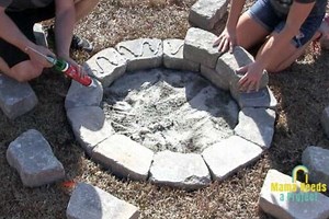 Build a DIY Stone Fire Pit in 2 Hours - Mama Needs a Project