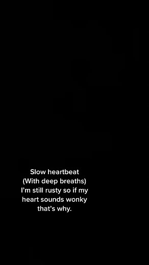 Slow heartbeat while sleepy #heartbeat #asmr #foryou #slowheartbeat #thumpyheartbeat #poundingheartbeat #heartbeatasmr