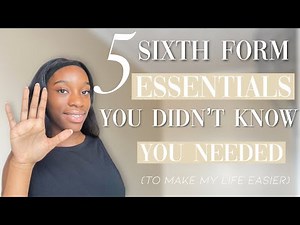 5 sixthform essentials I wish I had to improve my experience (things you didn't know you needed)