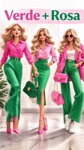5 combinaciones con Rosa! 😊 #estilo #rosa #outfitconsira #fashionista #moda #outfit #elegancia