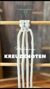 Makramee lernen - Der Kreuzknoten #diy #makramee #macrame #basics #beginner