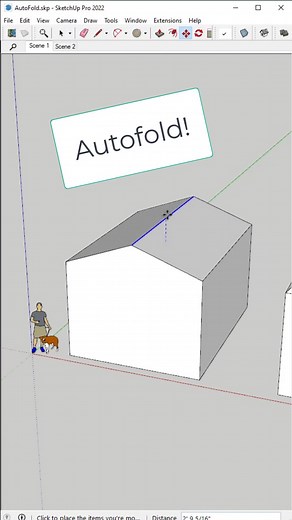 Autofold Roof with #SketchUp ! An easy way to quickly create roofs in #SketchUp3d ! More tutorials at site in bio!