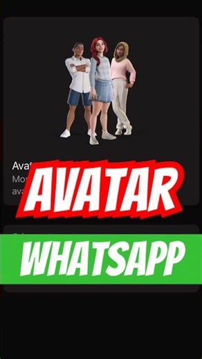 WhatsApp - HOW TO MAKE or CREATE AN AVATAR on WHATSAPP (TUTORIAL) 🔥 #shorts #whatsapp