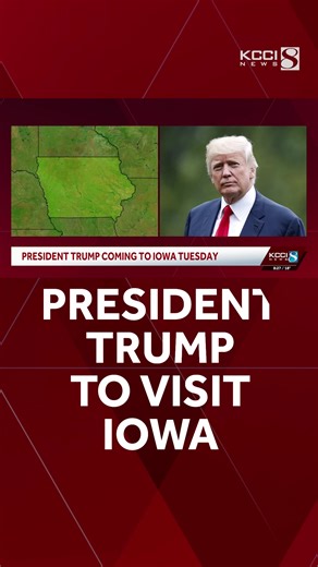 President Donald Trump will be traveling to Iowa next week to deliver a speech. Here's what we know so far: https://www.kcci.com/article/president-donald-trump-visit-iowa-next-week-speech/70073268 | KCCI