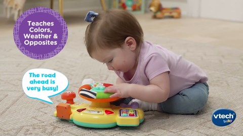 VTech Baby Bopping & Cruising Baby Driver Plastic, Plush Baby and Toddler Toys