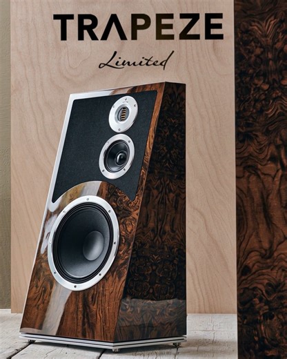 22 reactions | The Trapeze Limited, crafted from a harmony of rare and exotic veneers. Discover the unlimited beauty of sound. Available in Canadian Bird’s Eye Maple and Italian Walnut Burl. Only 30 pieces per finish. | Audiovector | Facebook