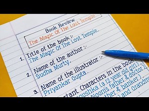 Book Review | Book review of the magic of the lost temple | How to write book review
