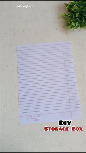 Make a Easy Paper Storage Box 📦 Ideas #diy #schoolcraft #storagebox #origamicraft #ytshorts #fyp