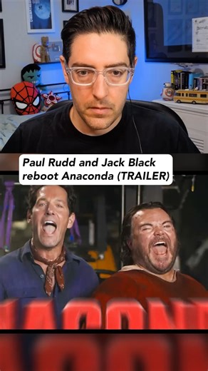 4.6M views · 95K reactions | Trailer reaction: Jack Black and Paul Rudd remake Anaconda within a remake of Anaconda | Pop Culture Brain | Facebook