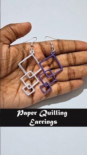 How to Make Paper Quilling Earrings at Home | DIY Paper Earring #diy #art #quilling #paperquilling