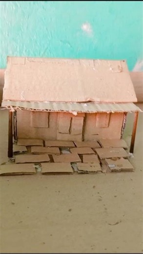 Creating a Beautiful Small House Model Step by Step,🔥😳|| #trending #shorts #house #music