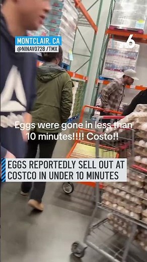 Eggs reportedly sell out at Costco in under 10 minutes