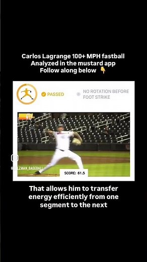 Carlos Lagrange analyzed in the Mustard app #pitchingmechanics