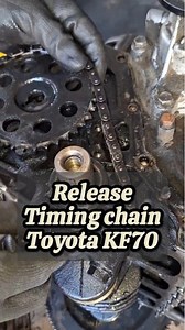 Release Timing chain Toyota KF70 #reels #fbpro #timingchain #enginemechanical #toyotakijang #toyotakf70 #overhaul #autoservice #autolife #automobile #automechanic #fypシ゚viralシ @sorotan | Yadi Rosicky