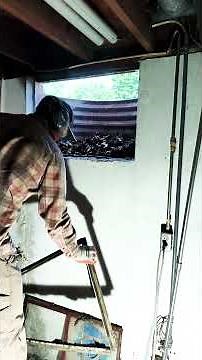 Replacing Basement Window old metal to vinyl frame UPGRADE!#windows #basementrepair #basement