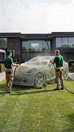Ferrari Purosangue Topiary Takes Over This Backyard