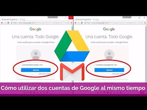Trabajar con varias cuentas de google drive o gmail a la vez