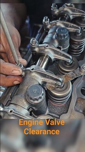 How to Adjust Engine Valve Clearance #technical #engineering #education #engine #enginevalve
