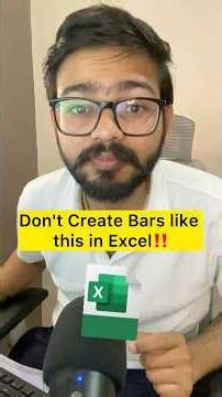Don't Create Bars in Excel like this‼️Instead Use Amazing Trick #excel #exceltips #shorts