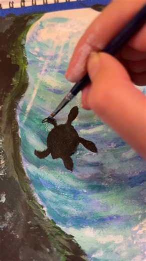 Ocean Turtle Painting Tutorial for Art Enthusiasts