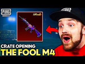 FOOL M4 CRATE OPENING (INSANE LUCK) - PUBG MOBILE