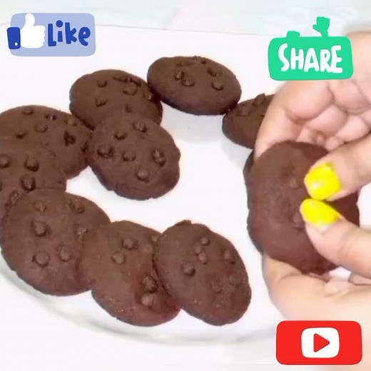 Choco Chips cookies without butter | Zeera Biscuit without oven #shorts#youtubeshorts