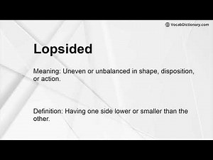 Lopsided Meaning