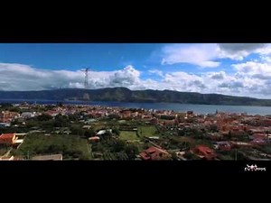 AERIAL FOOTAGE Strait of Messina Drone view