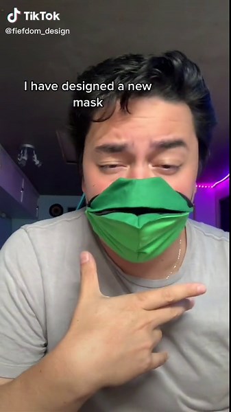 I have finally finished my new mask design! Hope you like it #fiefdomdesign #forg #frogs #fyp