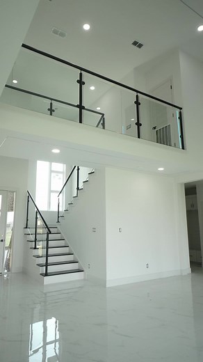 Live in luxury with a glass staircase 🪞⚜️ Installed by our professional glass technicians, enjoyed by our amazing client. Your views start here. Visit us online or call today for your complimentary glass estimate ⤵️ We specialize in - Glass Showers - Glass Staircases - Glass Mirrors - Glass Windows - Glass Doors Custom work available upon request! 📲: 1(956)283-9080 📍: 1522 N. Cage BLVD Pharr, Texas #staircase #stairrailing #stairdesign #homedesign #customglass #glassinstallation #rgv