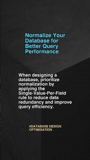 Normalize Your Database For Be