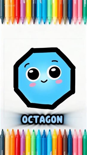 Let’s Draw the Octagon #shapes #drawingforkids #coloringforkids