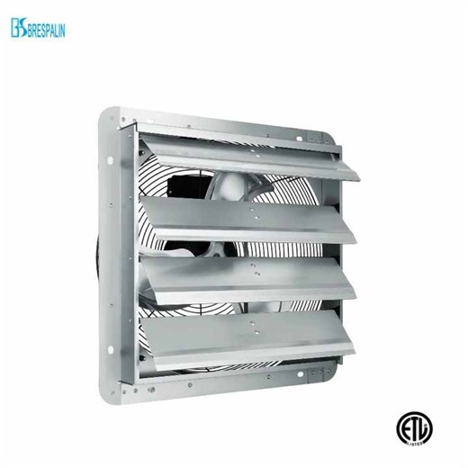 Wall Mounted Shutter Exhaust Fan Industrial Shutter Type ETL Certified