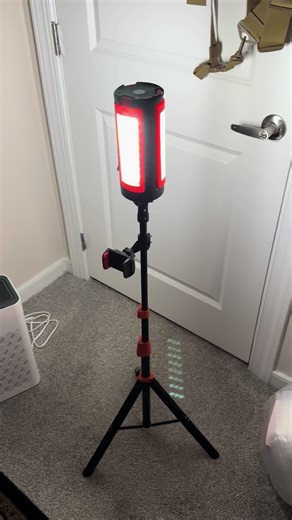 Outdoor work light and phone holder feature #outdoorlight #tripodlighting #worklight #tiktokshopholidayhaul