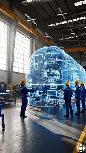 Locomotive manufacturing factory. #ai #aipowered #railway #railroad #railtravel #railfans #train #trainspotting #trainphotography #amtrak #europeanrailway #tgv #eurostar | Bayu Santoso