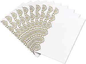 American Greetings Money Gift Envelopes (10-count) for Wedding, Christmas (White and Gold)
