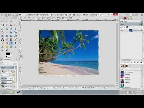 How to Save PNG in GIMP