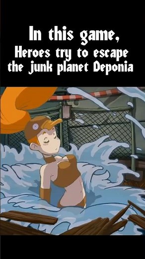 Heroes try to escape the junk planet Deponia