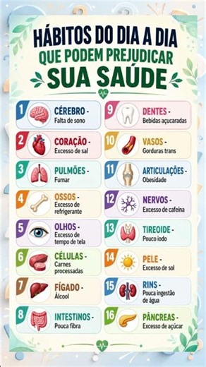 😱Evite Excessos No Dia a Dia e Cuide do Seu Corpo.